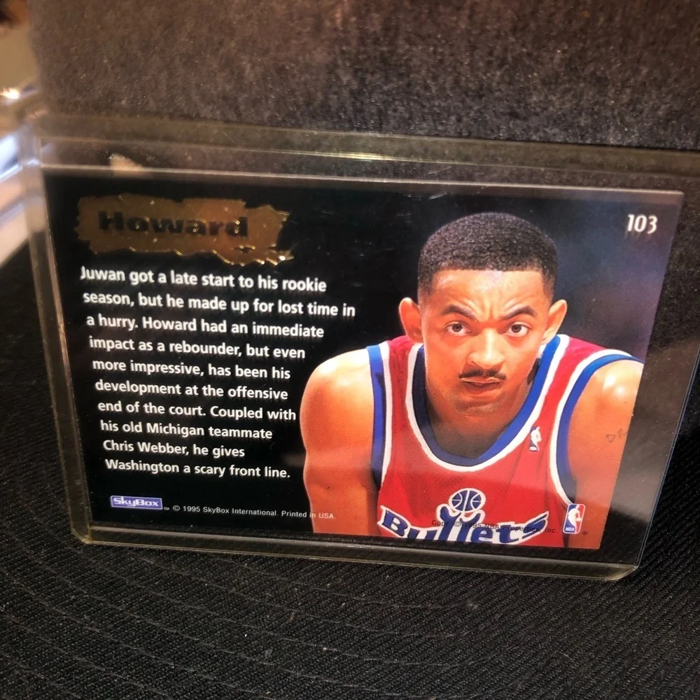 Juwan Howard Rookie Card Washington Bullets Michigan Fab 5